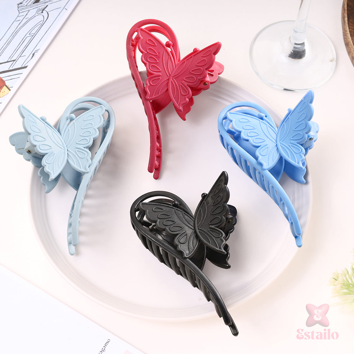 Matte Mauve Butterfly Claw (pack of 1)