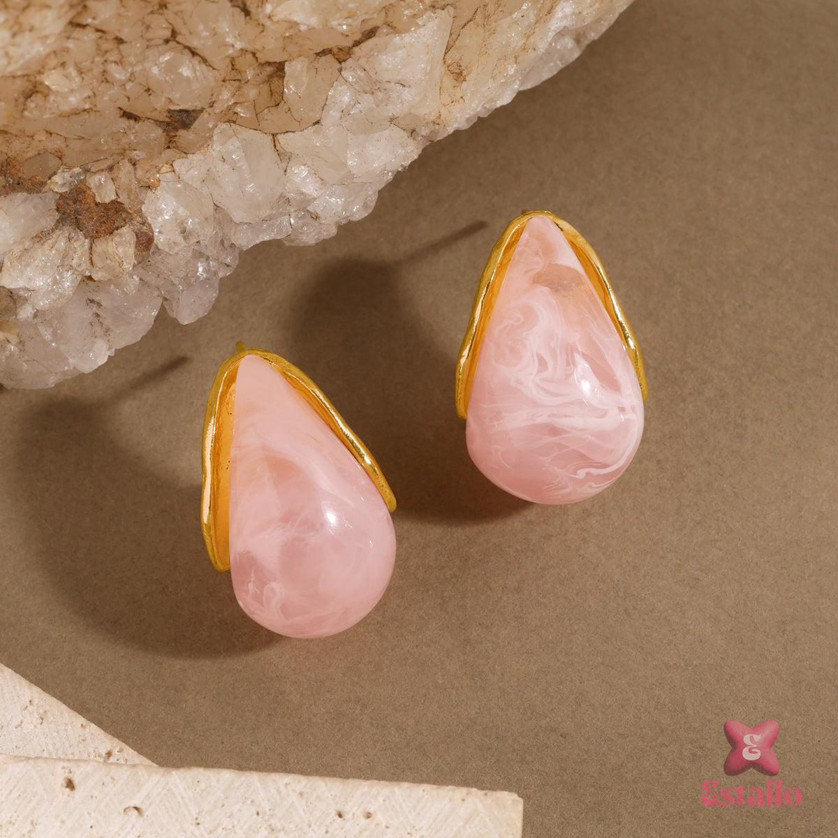 Rosewater Drops Earring