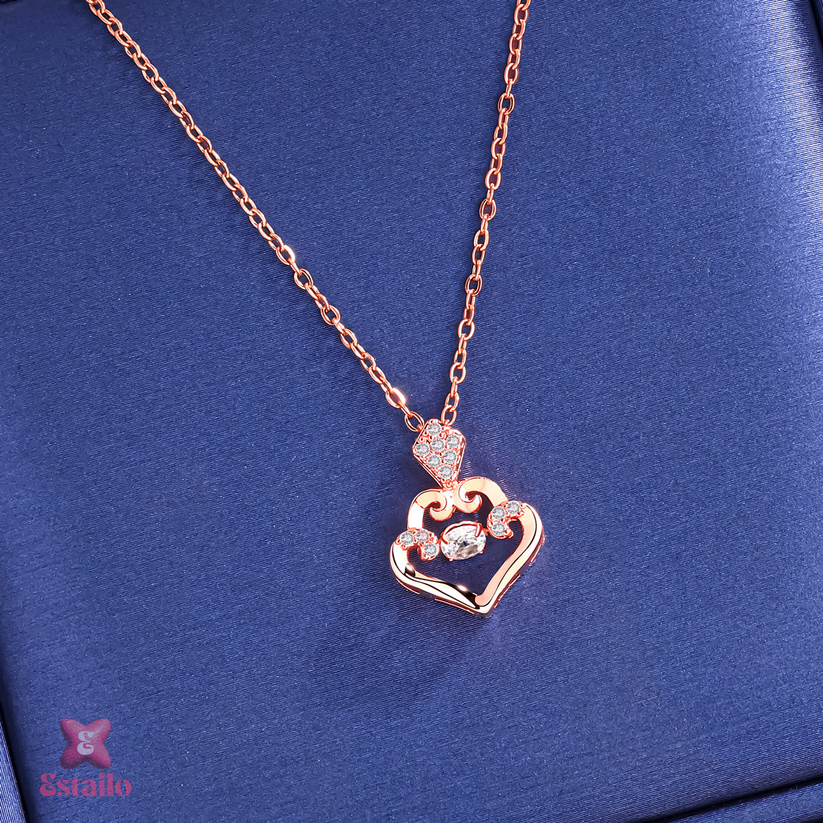 Blush Heart Elegance Necklace