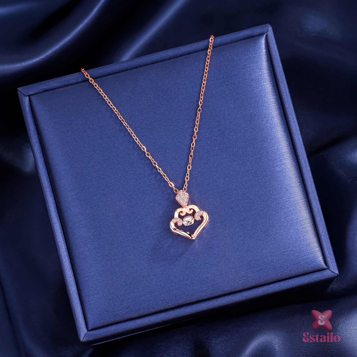Blush Heart Elegance Necklace
