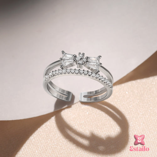 Shimmering Bow Ring