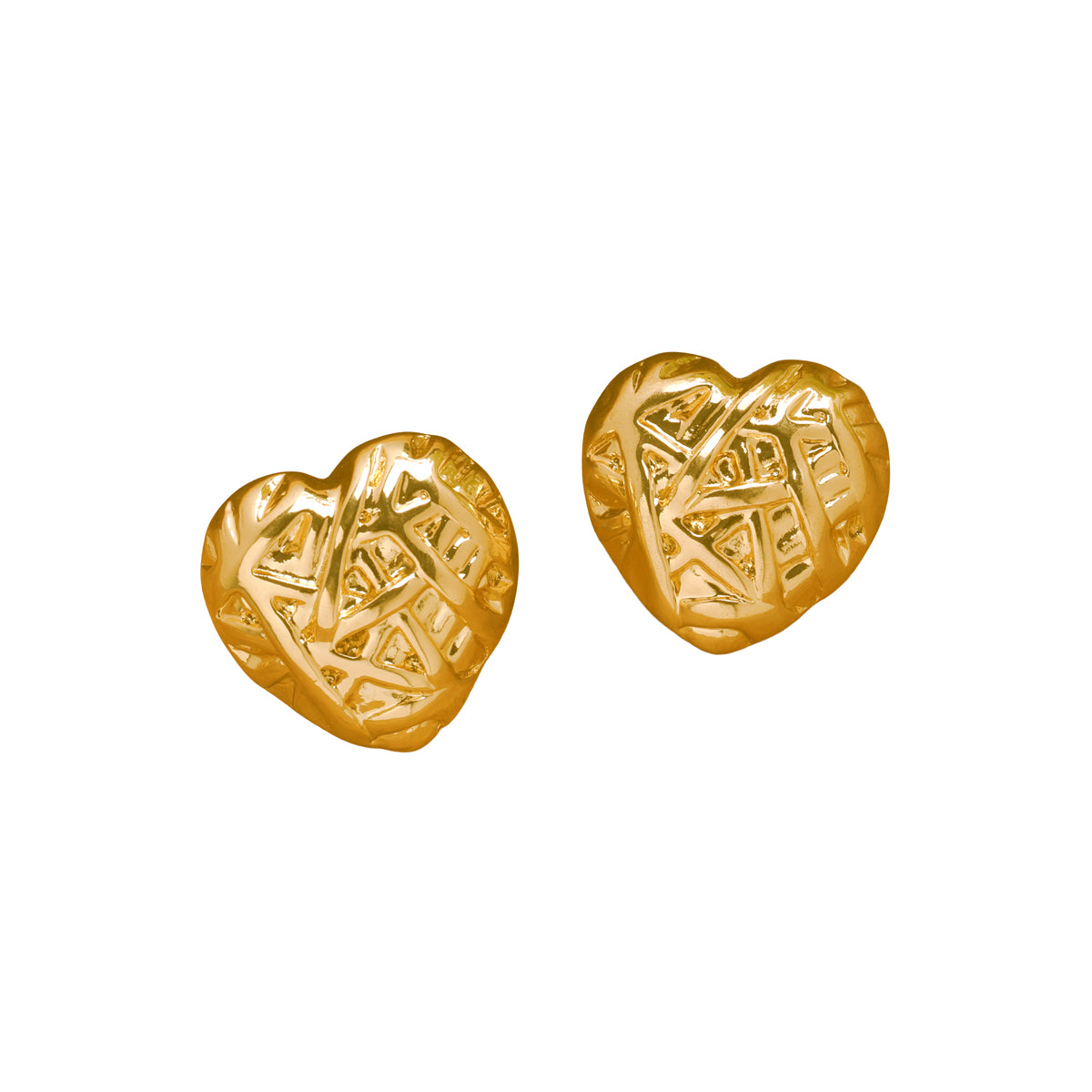 Lattice Heart Earrings