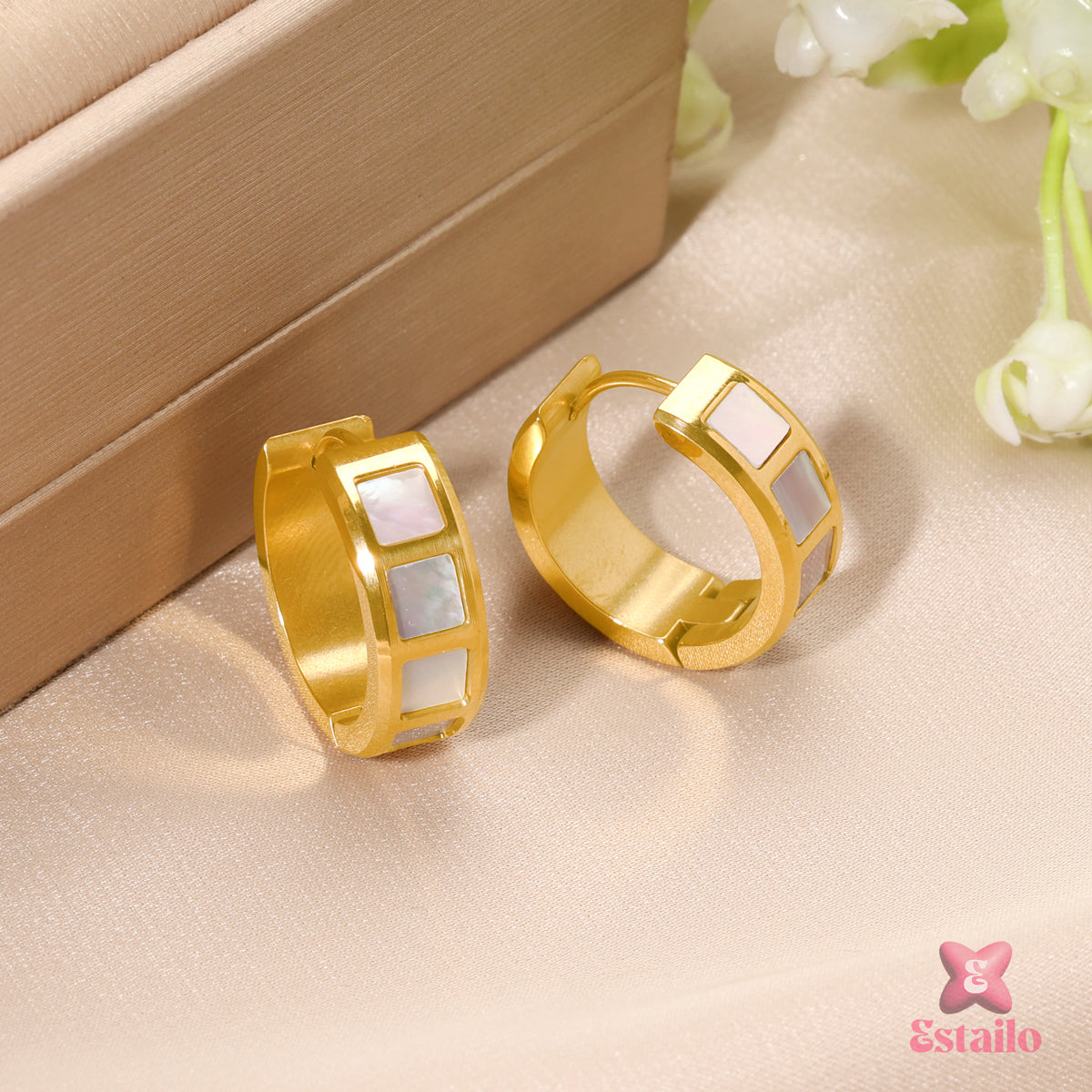 Sparkle Heart Embrace Earrings