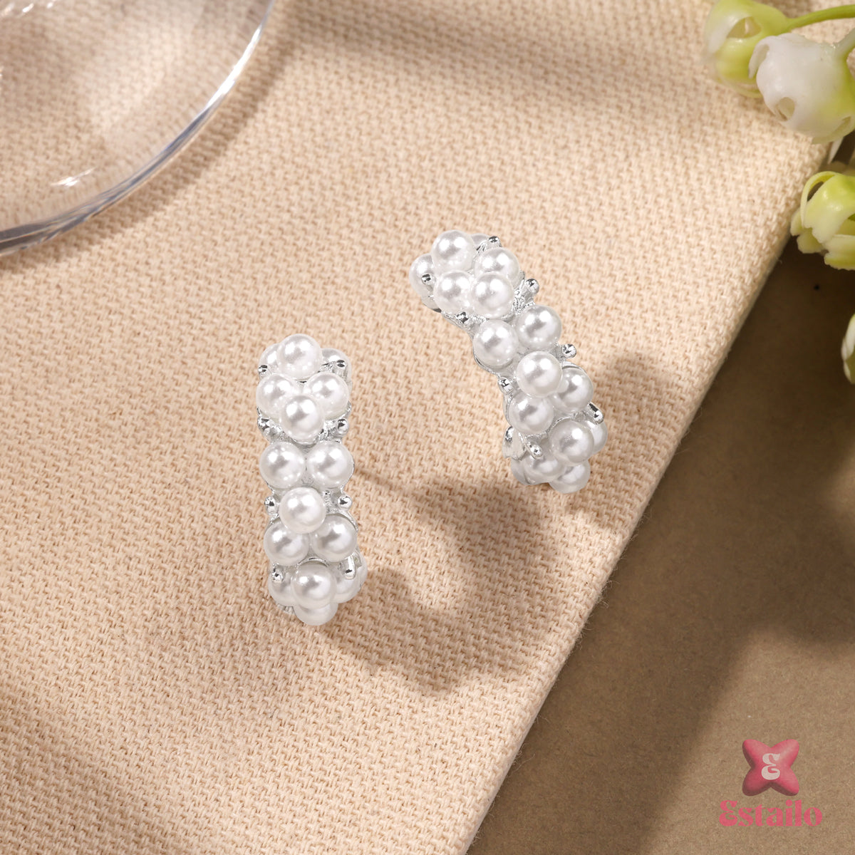 Celestial Pearl Embrace Earrings