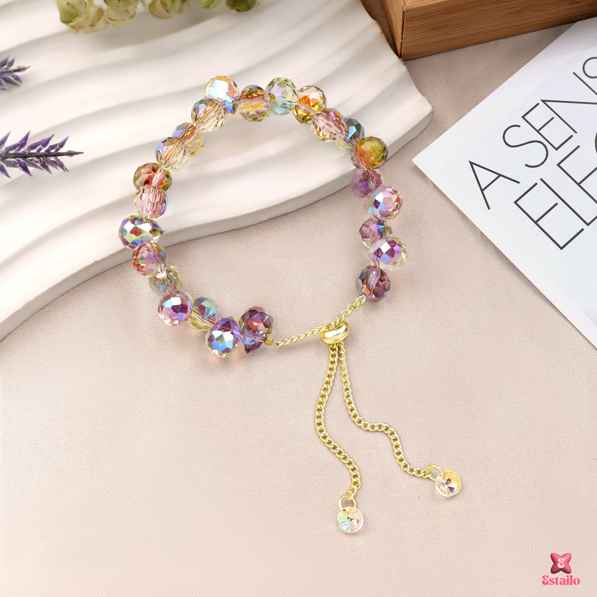 Iridescent Crystal Bracelet