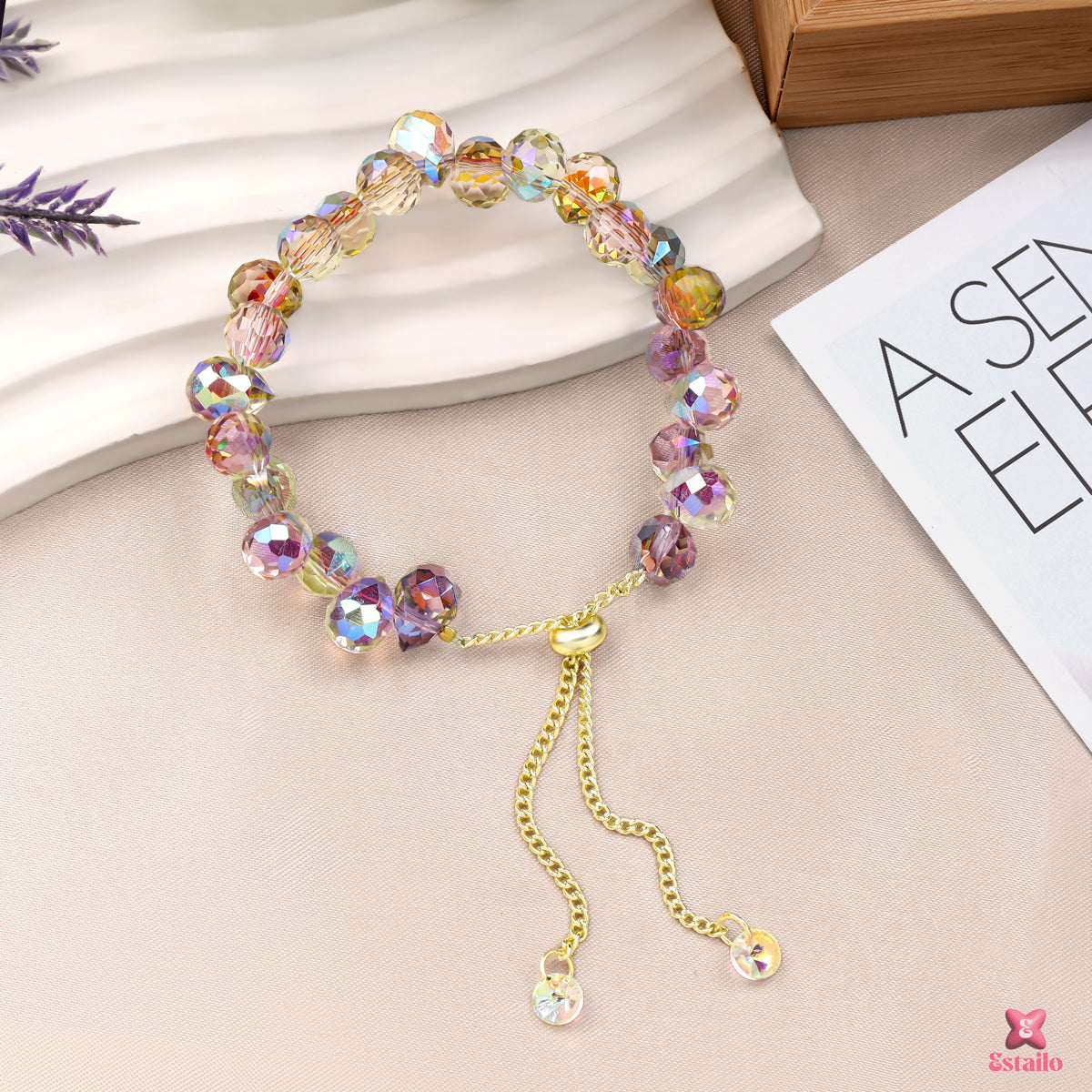 Iridescent Crystal Bracelet