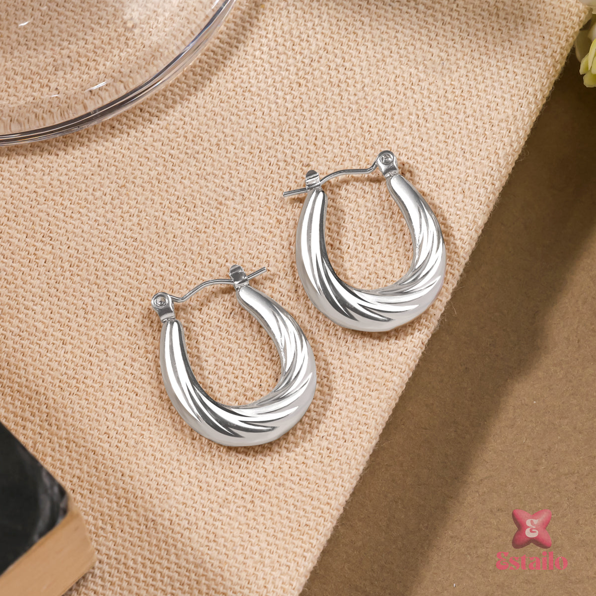 Luna Swirl Hoops Earrings