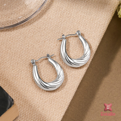 Luna Swirl Hoops Earrings