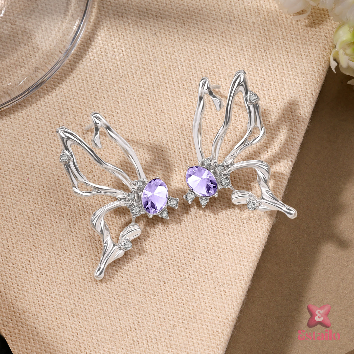 Mystic Monarch Gemstone Earrings