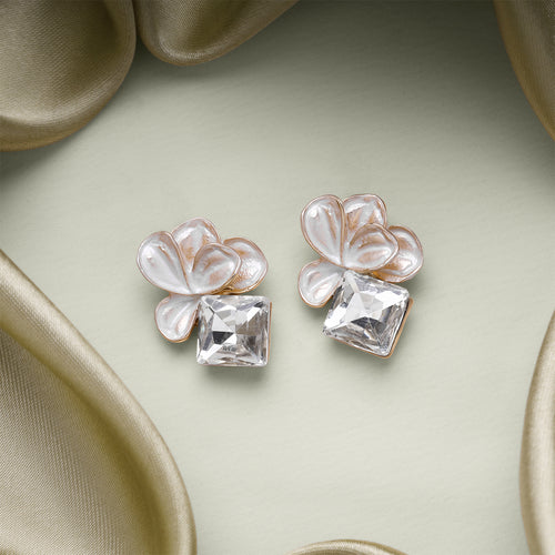 Enamel Flower Earrings