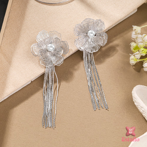 Shimmering Blossom Dangles Earrings