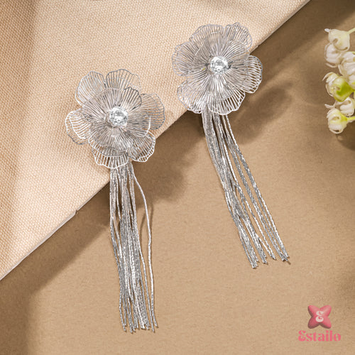 Shimmering Blossom Dangles Earrings