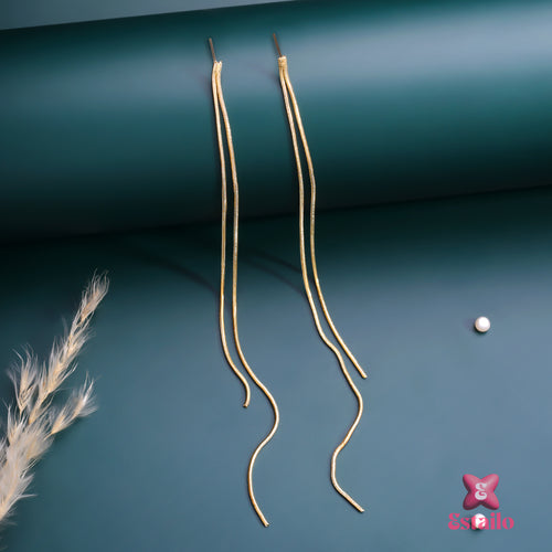 Minimalist Chain Drops Earring