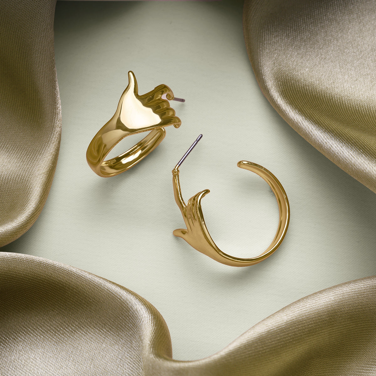 Handy Dandy Hoops Earrings