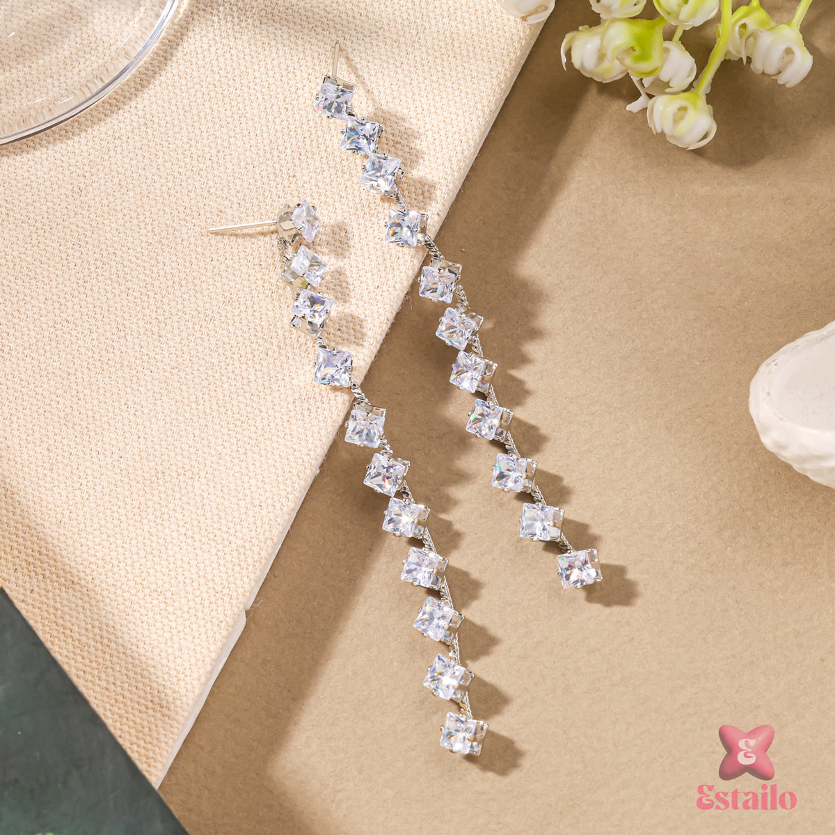 Radiant Row Drops Earrings