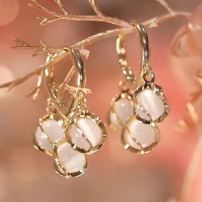 Cozy Crystal Hoop Earrings