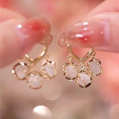 Cozy Crystal Hoop Earrings