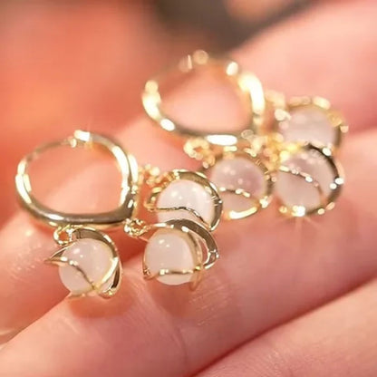 Cozy Crystal Hoop Earrings