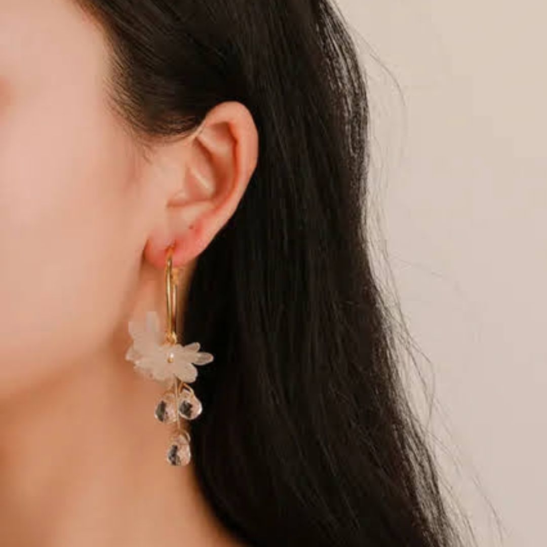 Cozy Crystal Drop Earrings