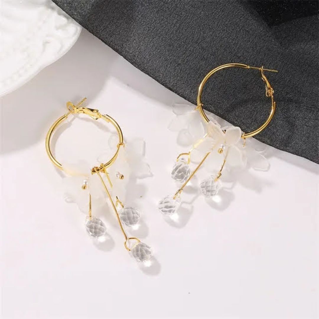 Cozy Crystal Drop Earrings