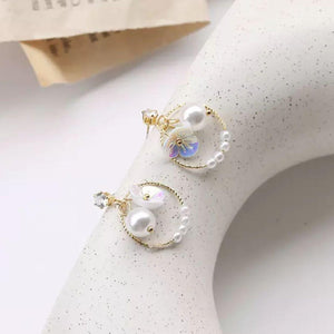 Give It A Shot Pearl Earrings