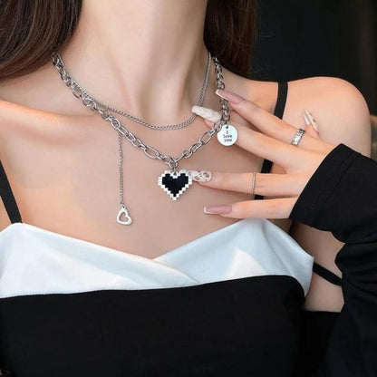 Give It A Shot Heart Neckpiece