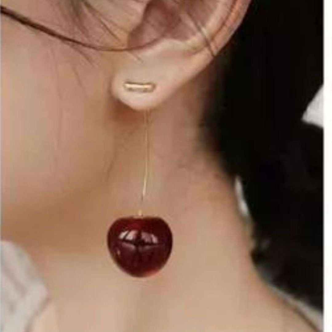 Blow of Cherry Quirky Earrings