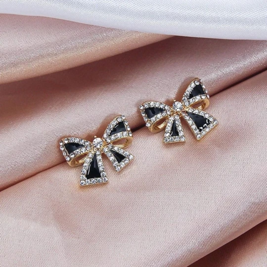 Bling Blogger Bow Earrings