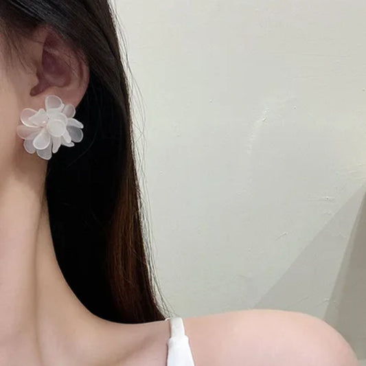 Cozy Crystal Flower Earrings