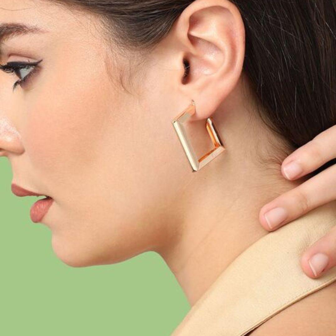 As Pretty As Gold Hoop Earrings