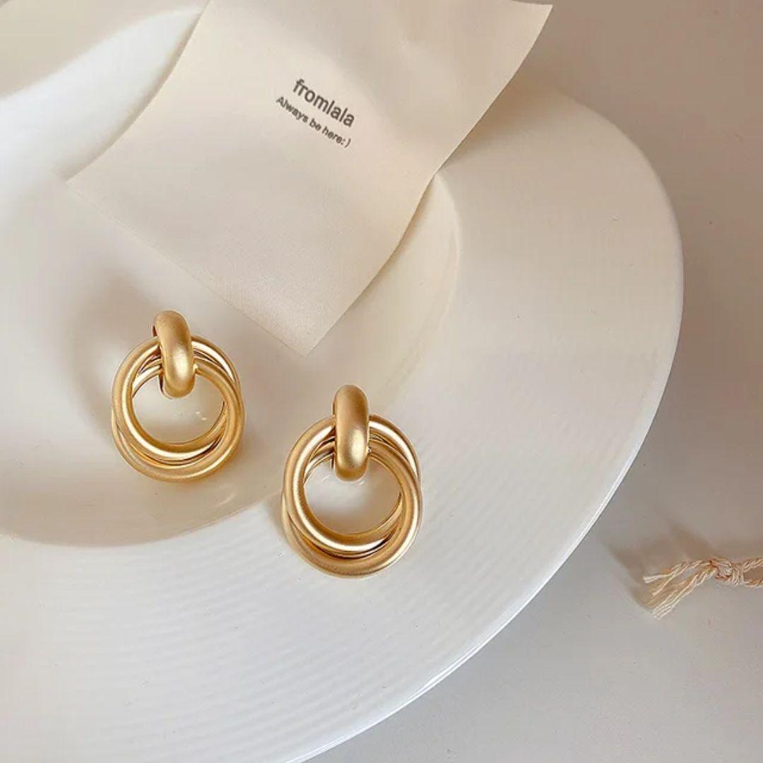As Pretty As Gold Hoop Earrings