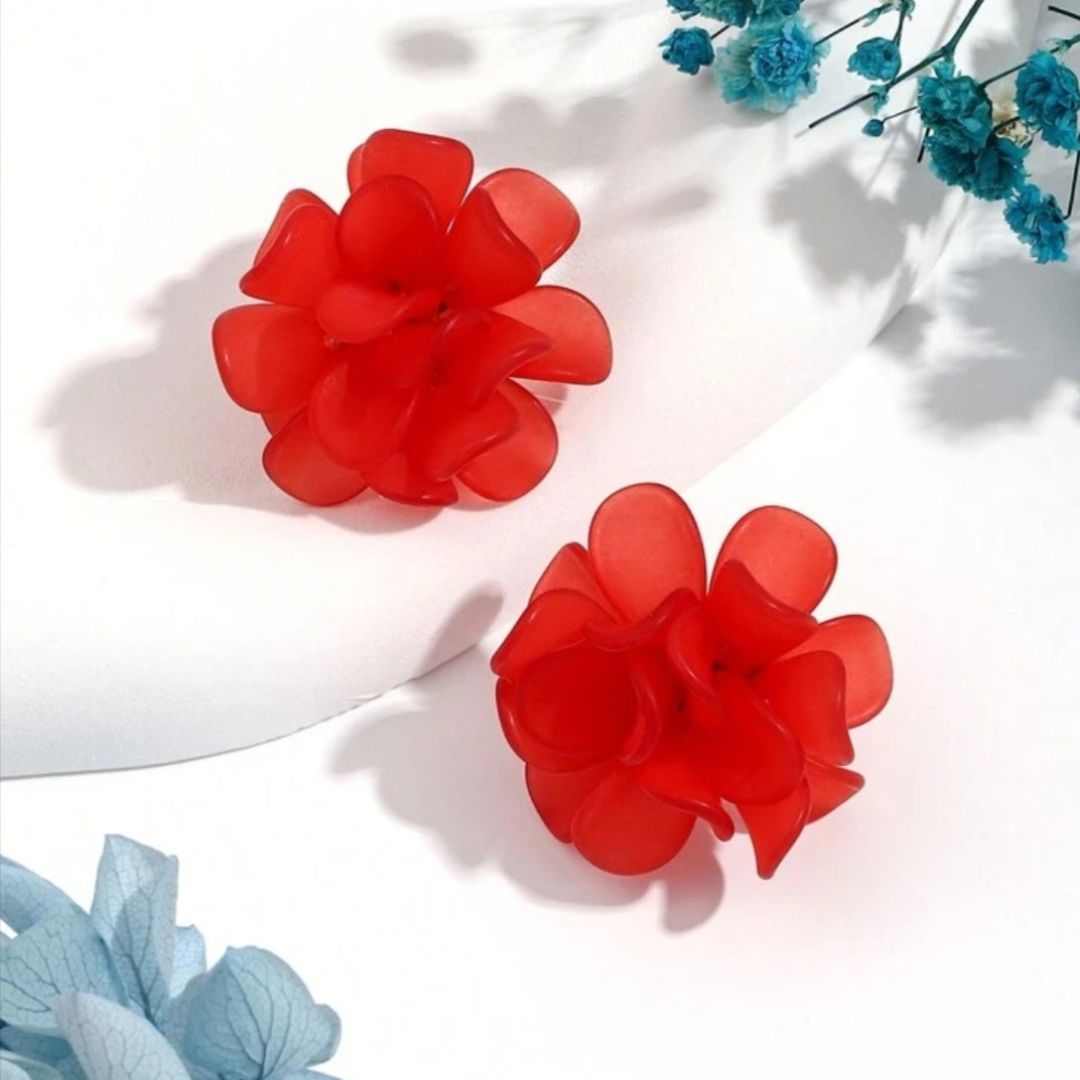 Cut the crap flower Earrings