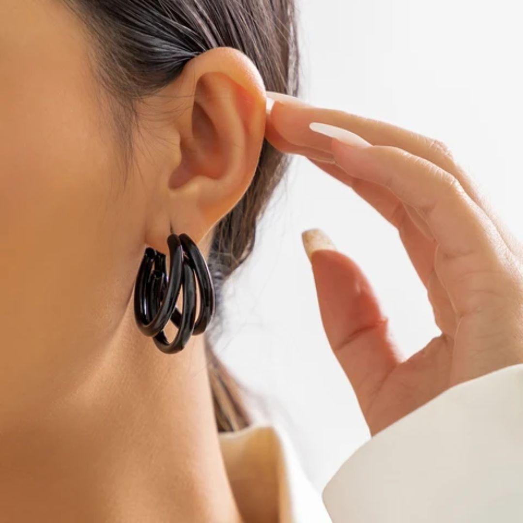 Blind Date coloured Hoop Earrings