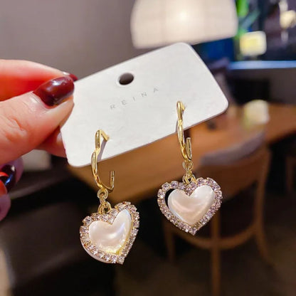 Bling Blogger Heart Earrings