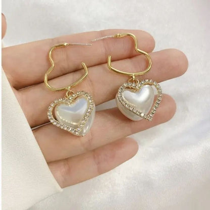 Bling Blogger Heart Earrings