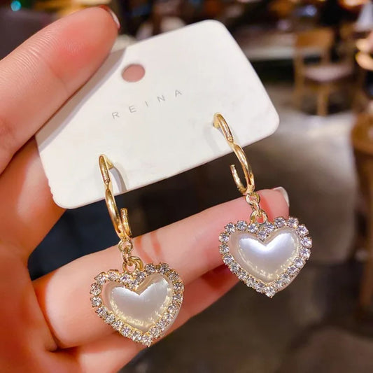 Bling Blogger Heart Earrings