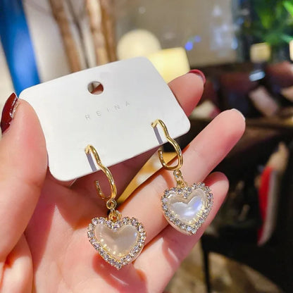 Bling Blogger Heart Earrings