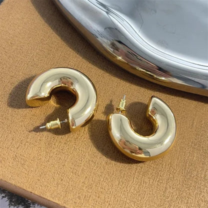 As Pretty As Gold Hoop Earrings