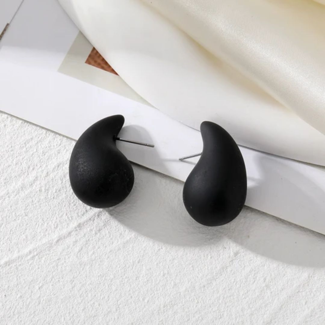 Tear Drop Luxe Stud Earrings