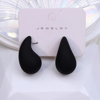 Tear Drop Luxe Stud Earrings