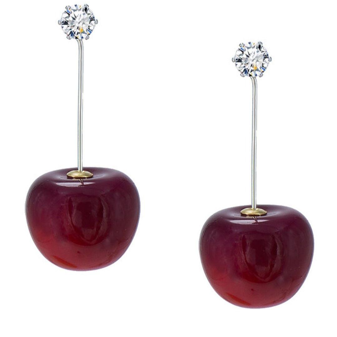 Blow of Cherry Quirky Earrings