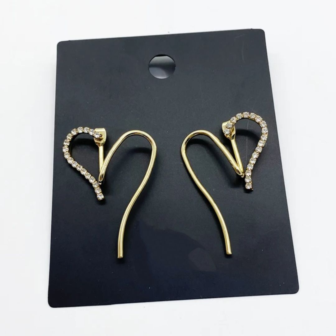 Bling Blogger Heart Earrings