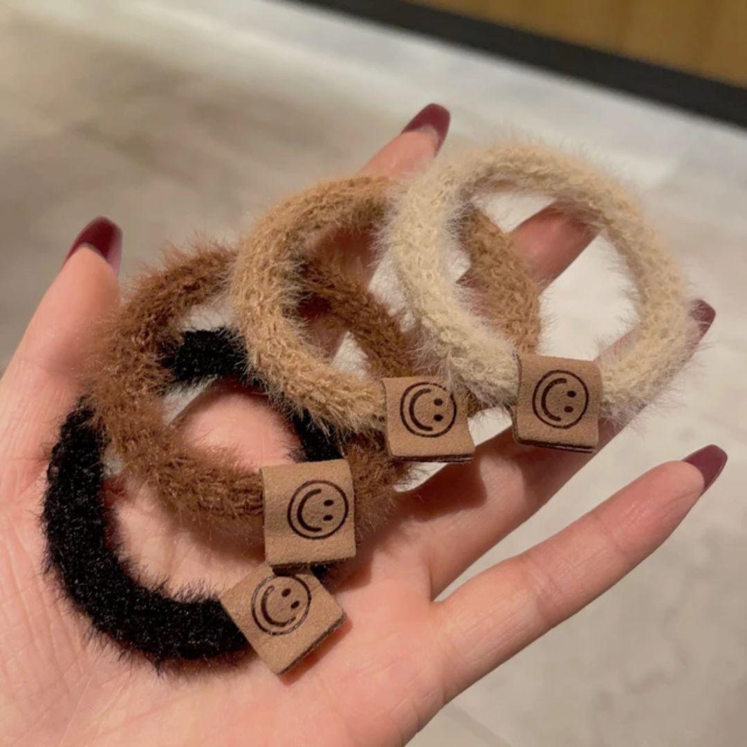 Smiley Scrunchies (Pack of 4)