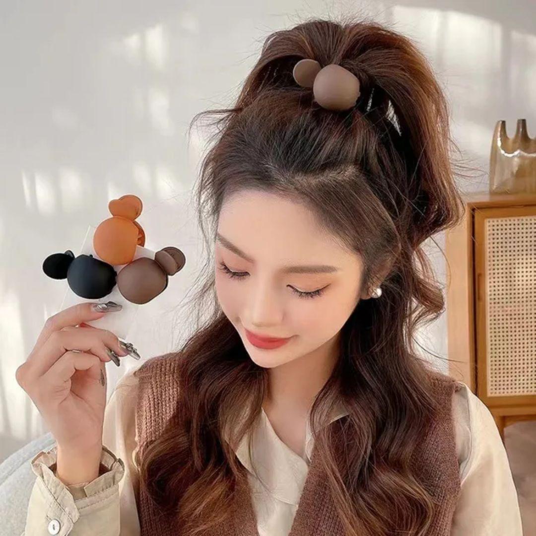 Matte Ponytail Hair claw (Pack of 3) small