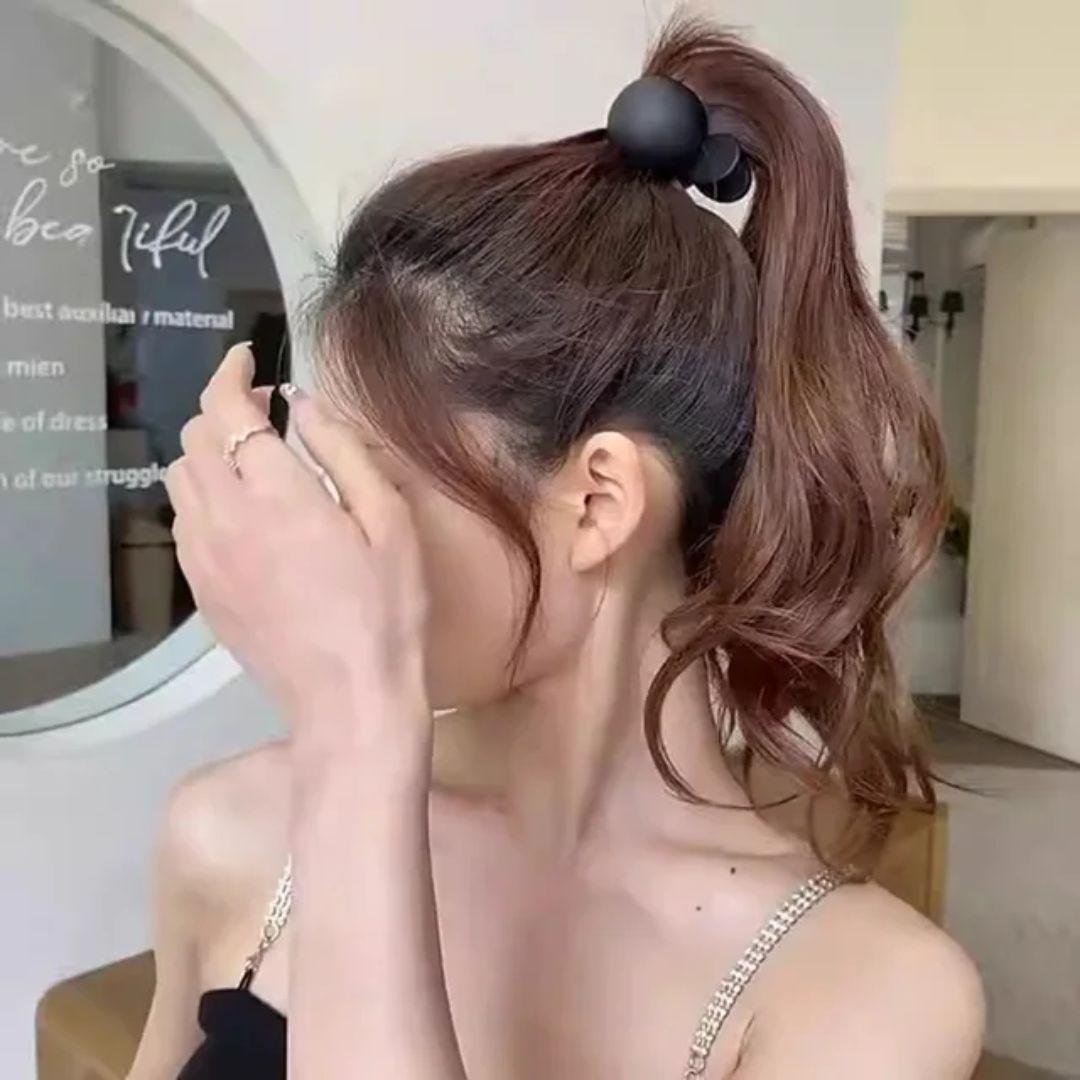 Matte Ponytail Hair claw (Pack of 3) small