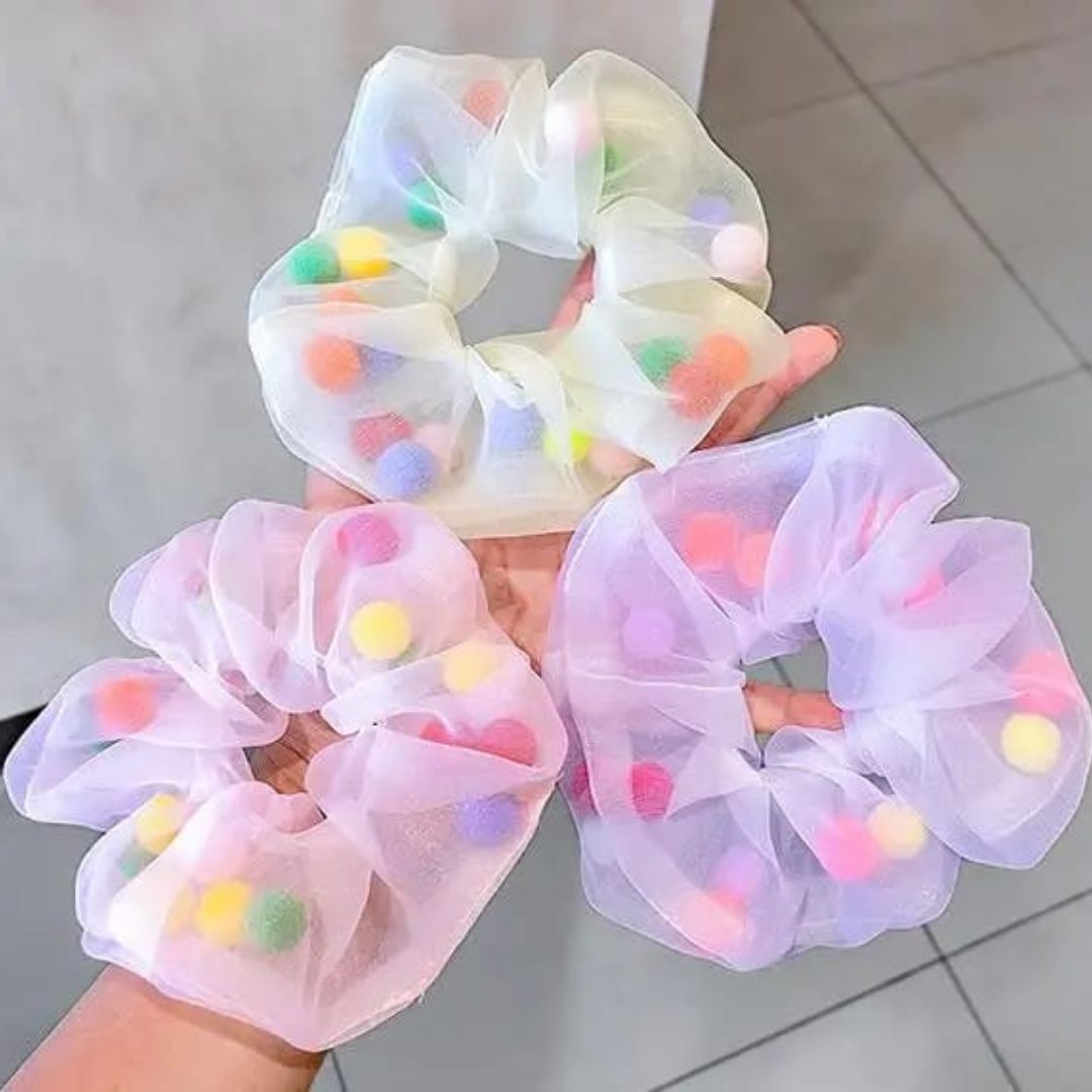 Color Pop Scrunchies (Pack of 3)