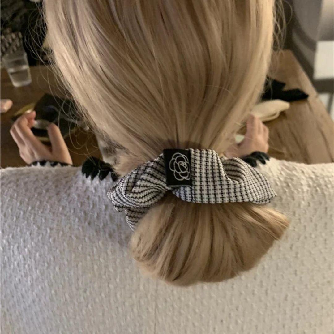 Check Luxe Scrunchies (Pack of 2)