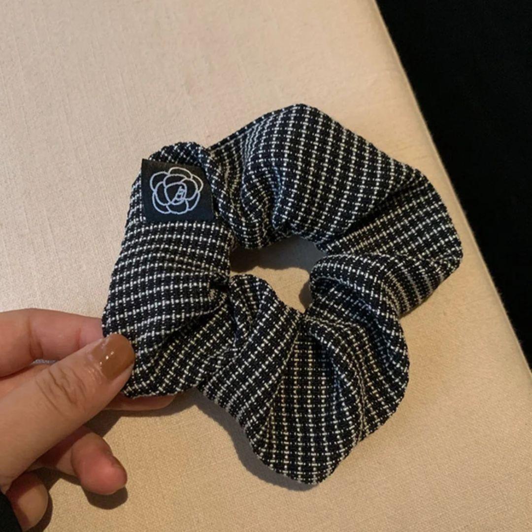 Check Luxe Scrunchies (Pack of 2)