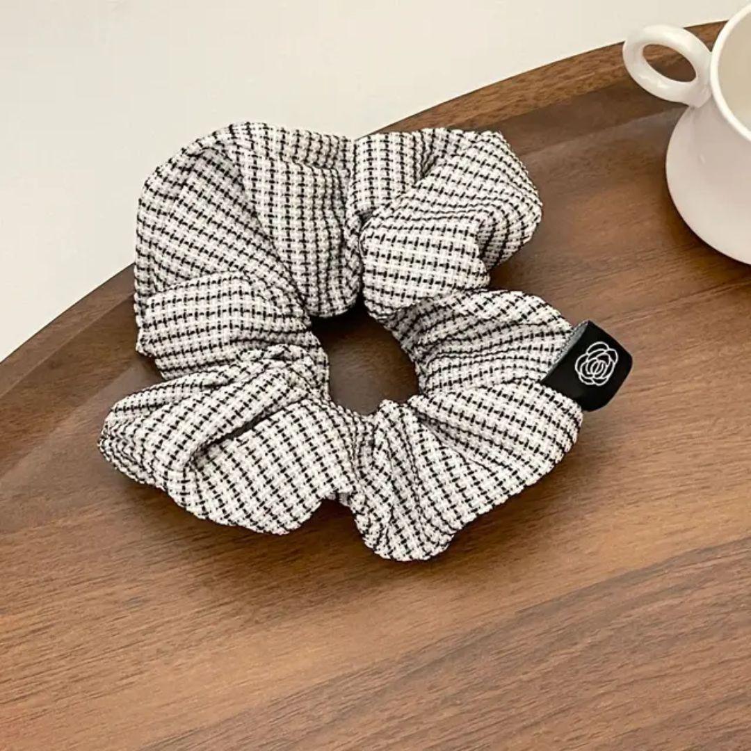 Check Luxe Scrunchies (Pack of 2)