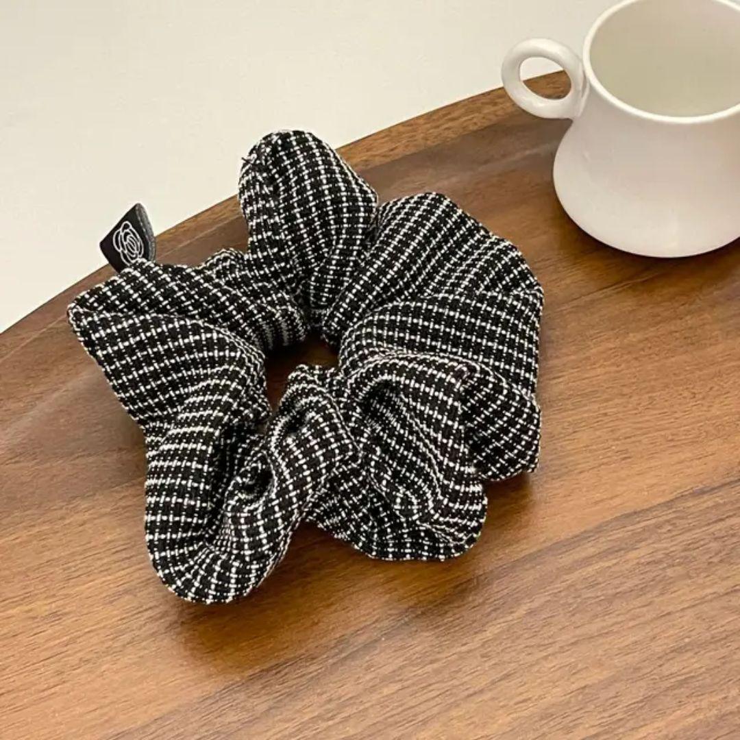 Check Luxe Scrunchies (Pack of 2)